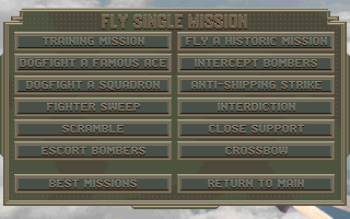 Mission Selection Menu